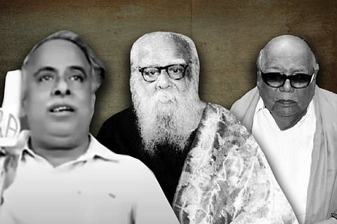 CN Annadurai, Periyar and Karunanidhi 