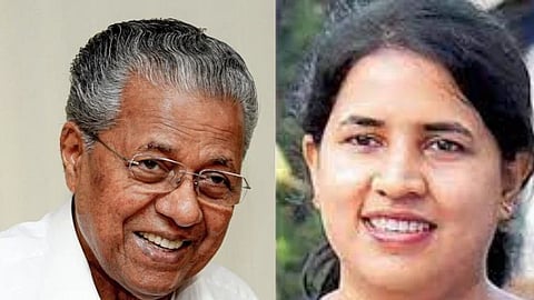 Kerala CM Pinarayi Vijayan and daughter Veena