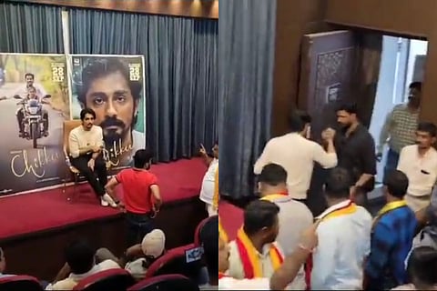 Actor Siddharth’s Bengaluru press meet disrupted by pro-Kannada activists 