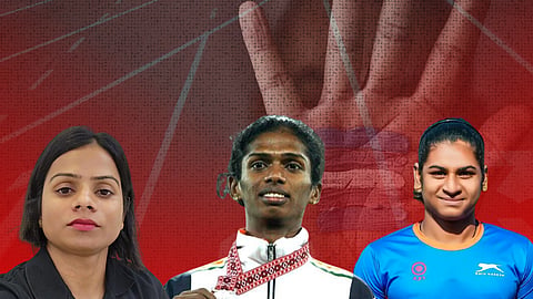 Dutee Chand, Santhi Soundarrajan, Nandini Agasara