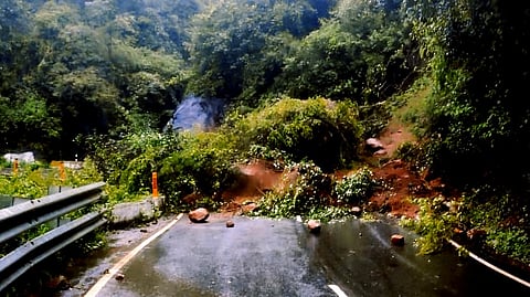 Landslide near Kunjappanai village in Kotagiri 