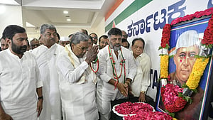 Karnataka Chief Minister Siddaramaiah and D.K Shivakumar