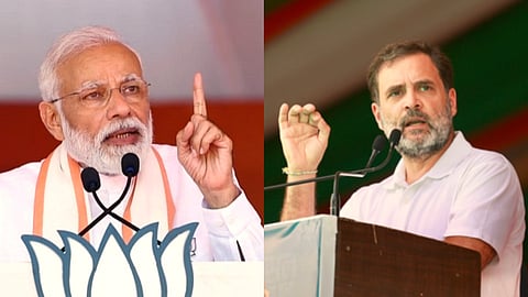 Prime Minister Modi and Congress MP Rahul Gandhi 