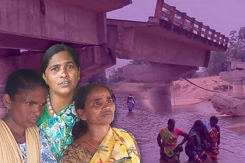 Residents of Kondai panchayat in Mulugu district 