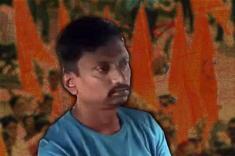 Shivaji Rao Jadhav who was arrested for writing threat letters to progressive writers and intellectuals