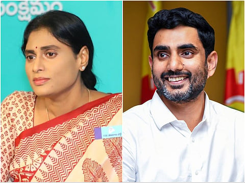 YS Sharmila sends Christmas gift to TDP’s Nara Lokesh
