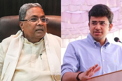 Siddaramaiah and Tejasvi Surya