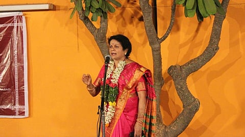 Harikatha artist D Uma Maheshwari