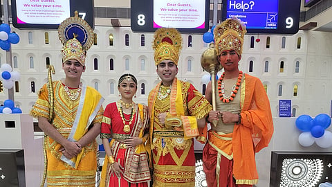 Video: IndiGo cabin crew dress up as Ram, Sita on Ahmedabad-Ayodhya flight