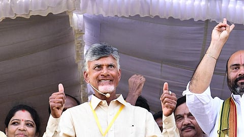 TDP Supremo N Chandrababu Naidu 