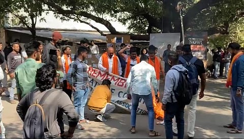 Mob assaults FTII students, chants ‘Jai Shree Ram’ and burns Ayodhya protest banners