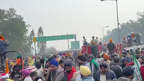 Farmers protesting in Shambhu border 