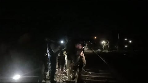 Rescue operations underway at the accident site