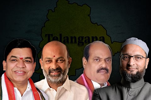 Balram Naik, Bandi Sanjay,  Bajireddy Govardhan Reddy, Asaduddin Owaisi
