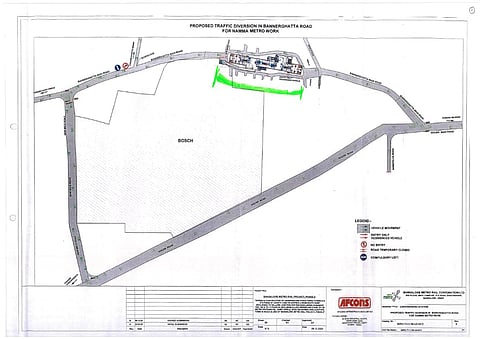 Map of road closure