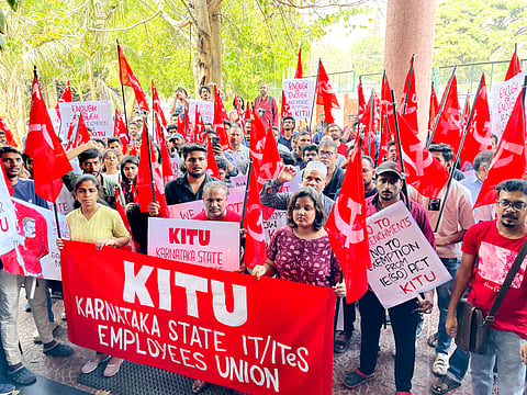 Bengaluru: Karnataka IT union demands that tech firms be brought under labour dept