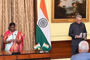 Justice AM Khanwilkar and President Droupadi Murmu 