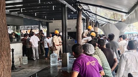 Fire teams at the Rameshwaram Cafe