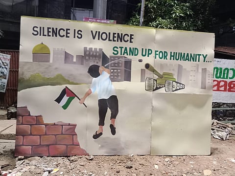 Kerala: Pro-Palestinian mural torn down by Australian tourists in Fort Kochi 