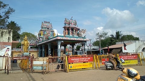 Dharmaraja Draupadi Amman temple in Melpathi.