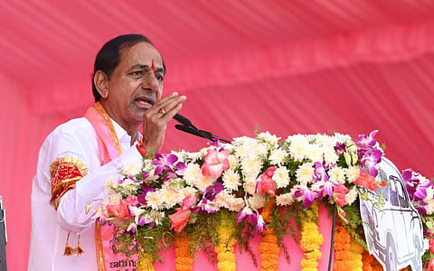 Bharat Rashtra Samithi (BRS) president K Chandrasekhar Rao (KCR)