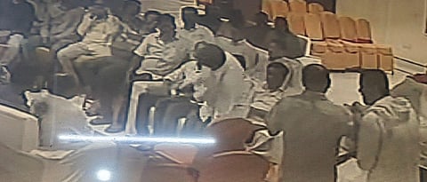 Screenshot from CCTV footage 
