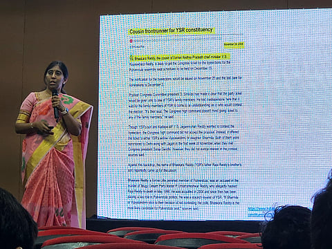 Lok Sabha polls: YS Vivekananda’s daughter Sunitha vows to ensure defeat of Avinash 
