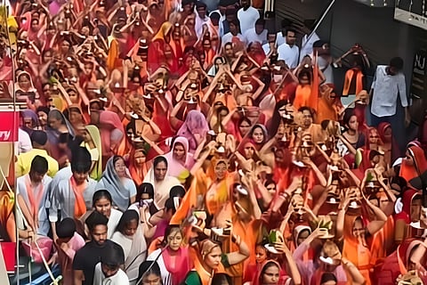 Ayodhya Ram temple inauguration celebration in Chennai's Sowcarpet