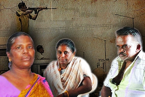 Vanitha, Murugeshwari and Muthupandy, families of Thotthukudi firing victims