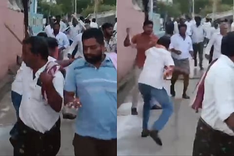Violence between two groups in Macherla constituency 