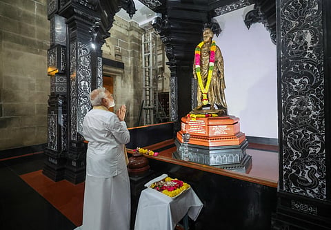 PM Modi at Vivekananda Rock Memorial in Kanniyakumari
