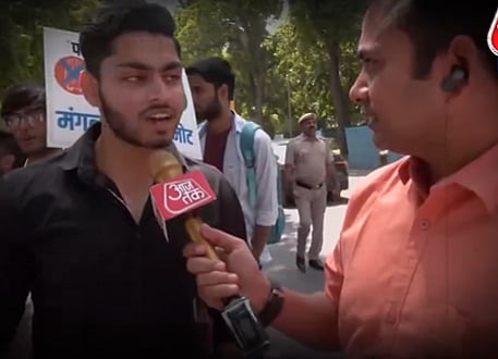 Video of protest by Galgotias University students has internet in splits