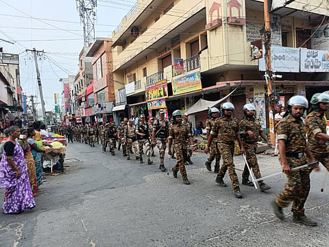 Cordon and search operation in Andhra ahead of vote counting

