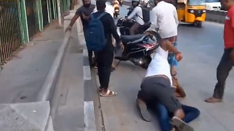 Chennai cop and BJP worker booked after video of road rage assault

