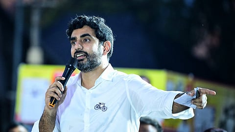 TDP general secretary Nara Lokesh 