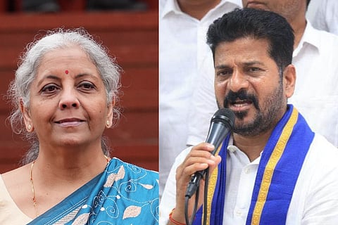 Finance Minister Nirmala Sitharaman and Telangana CM Revanth Reddy
