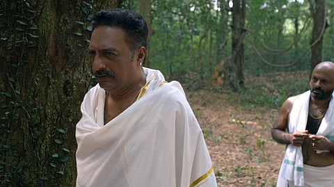 A still from 'Poorvachara'