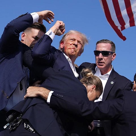 A bloodied, defiant Trump could become the defining image of the US election
