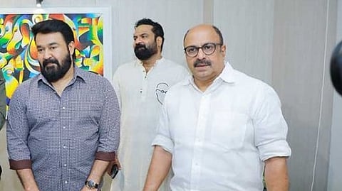 Mohanlal, Tini Tom and Siddique of A.M.M.A.