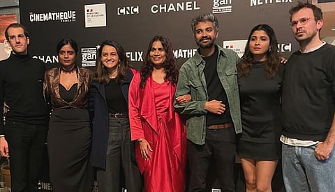 Team of All We Imagine as Light at La Cinémathèque In Paris 