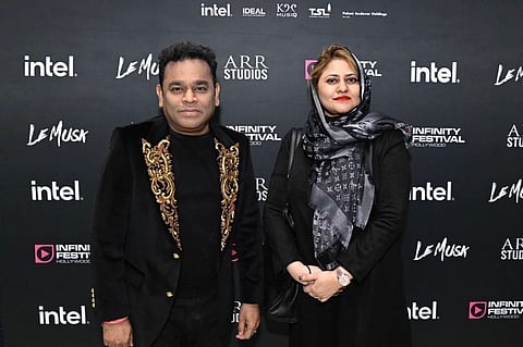 AR Rahman and Saira Banu