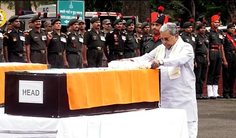  CM Siddaramaiah pays respects to soldiers killed in J&K accident, assures support to kin