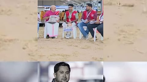 Collage of a few reporters of Reporter TV, screenshot from video sitting together and discussing.