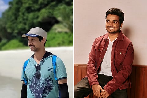 Kannada filmmakers Naresh Hegde Dodmari and Abhilash Shetty 