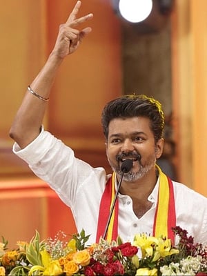 Tamilaga Vettri Kazhagam (TVK) president Vijay 
