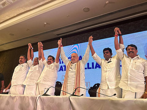 BJP and AIADMK announce revival of alliance, EPS to lead, says Amit Shah
