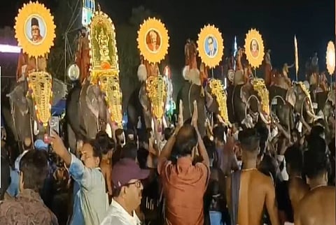 Festival held at Ashramam Shri Krishnaswamy temple. 