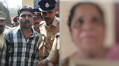 Govindachamy and blurred image of victims mother  