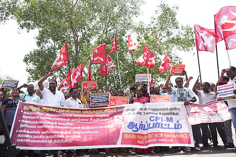 Chennai police orders protesting sanitation workers to disperse citing law and order
