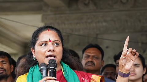 Kavitha alleges conspiracy in BRS ousting her as coal workers' union president

